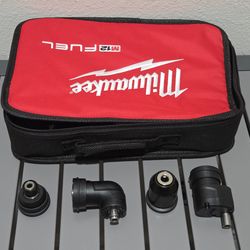 Milwaukee M12 Fuel Installation Driver Heads (Set of 4) and Case.  HEADS ONLY, NO TOOL.