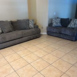 Gray Sofa Set
