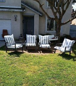 High quality aluminum patio chairs and deep seating cushions oversized patio chairs brand new aluminum patio furniture set ✅🆕