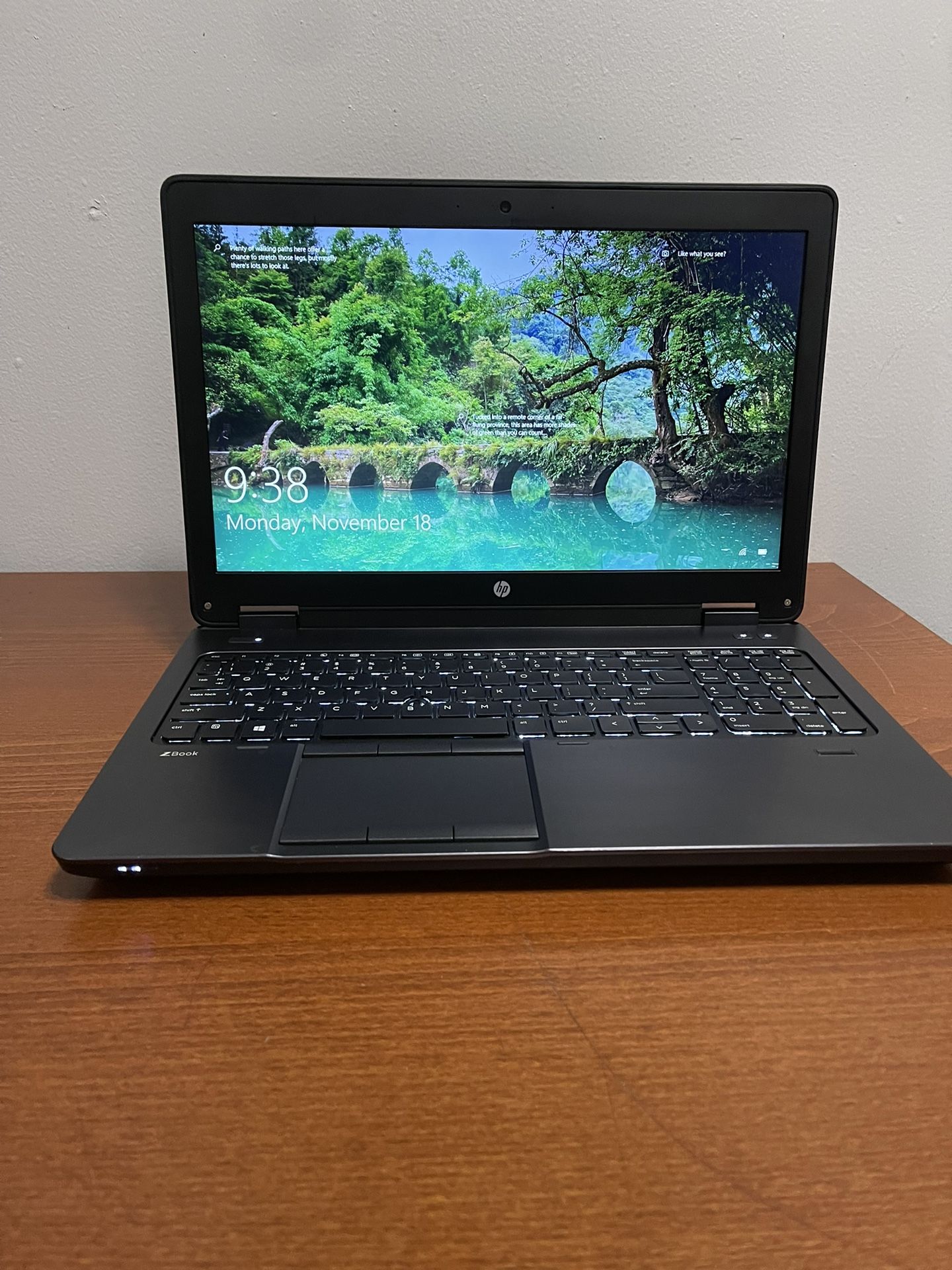HP Zbook 15 G1 i7 2.60GHz 8 GB Ram 256GB SSD WIN10PRO Office Pro  