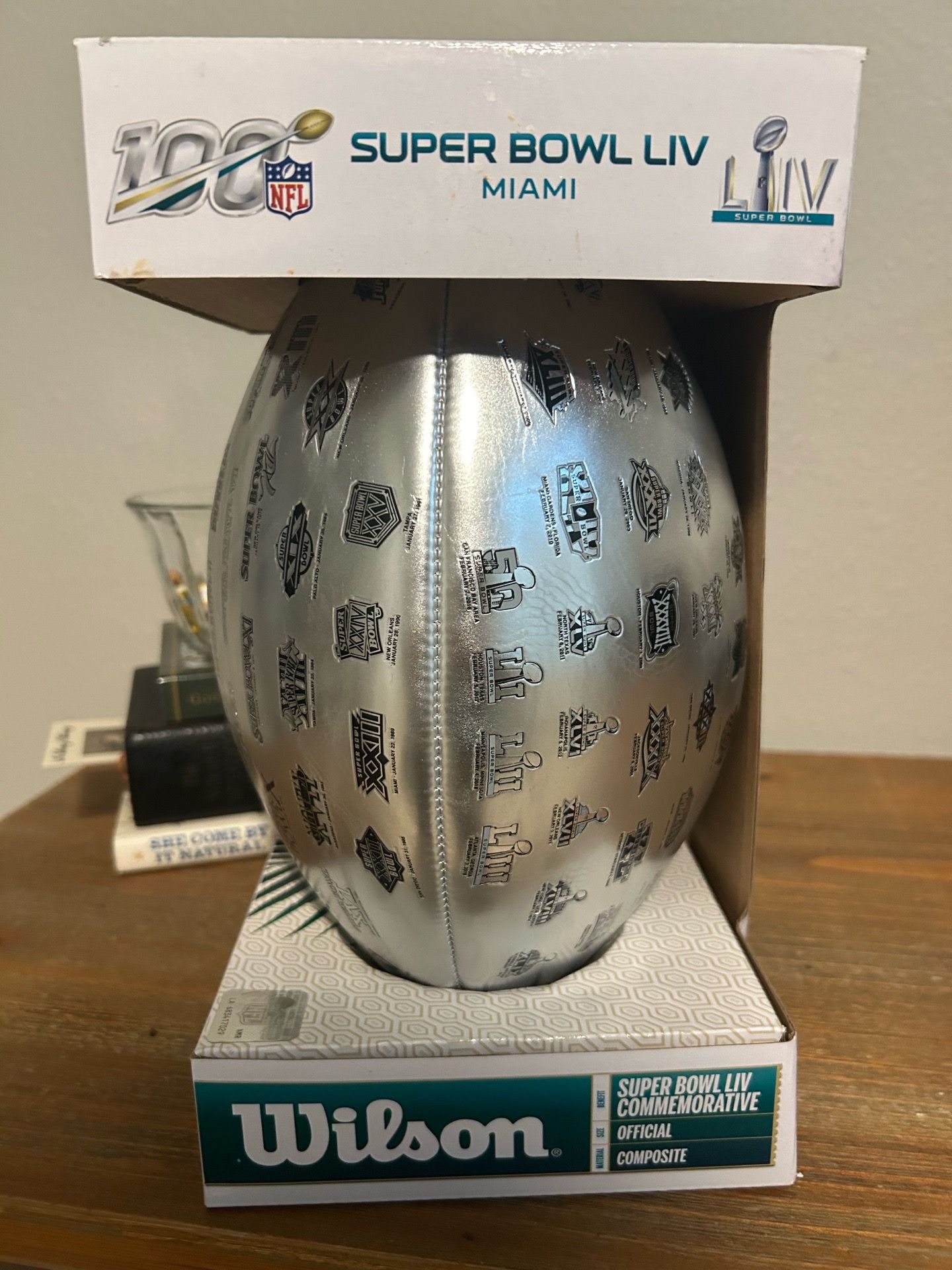 100 Super Bowl nfl football (rare)