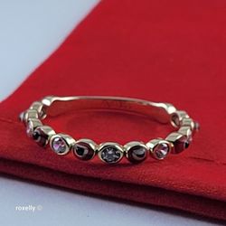 14K Yellow Gold Mystic Eyes and CZ Ring Size 9.75 - Solid Gold!/ Anillo de Oro con Circonitas Cúbicas y Ojos Místicos! 👌🎁Post Tags: Anillo de Oro