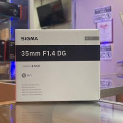 Sigma 35mm F1.4 For Canon Or Sony