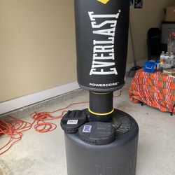 Everlasting Black Punching Bag Boxing Boxer