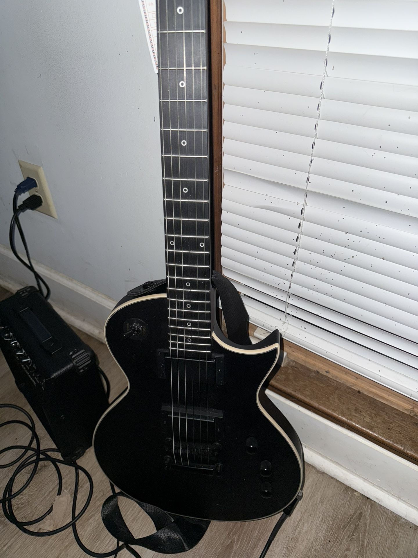 Electric Guitar And Amp