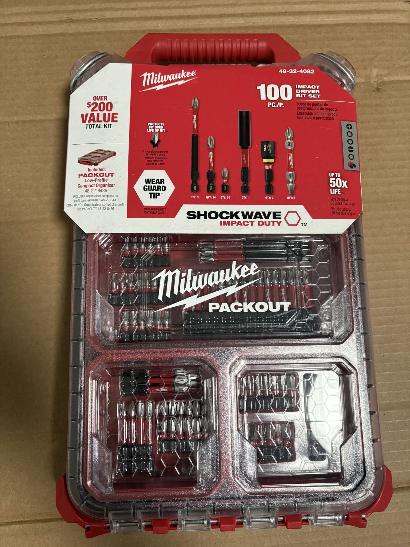 Milwaukee Impact Driver Bit Set 100pcs