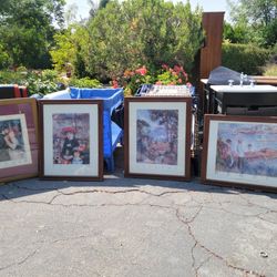 Four Framed Posters