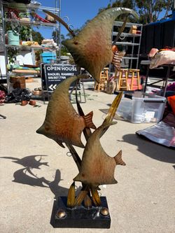 Decorative Metal Fish Art Sculpture