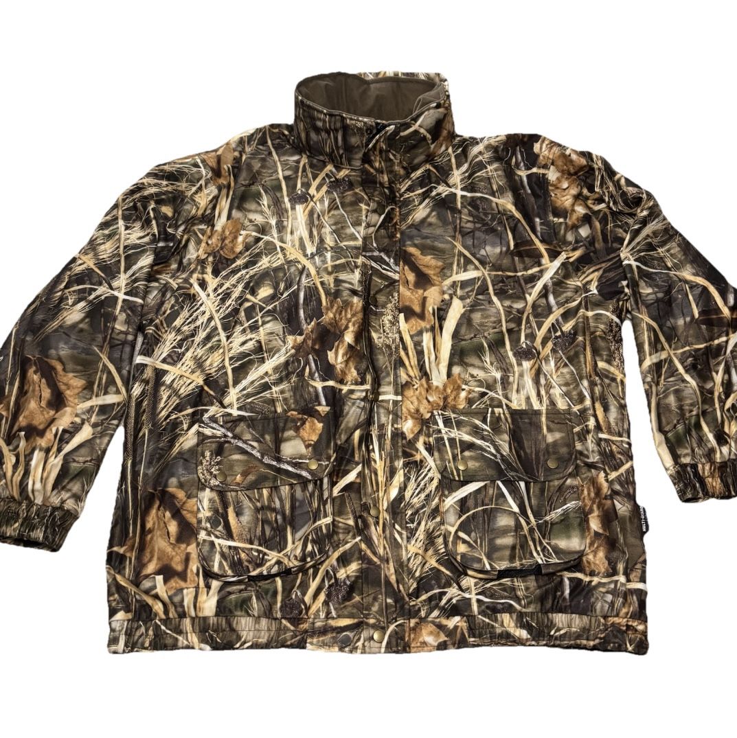 Hodgman Camo Hunting Jacket Advantage Max-4 HD 3XL Zip Coat With Hood Mossy Oak