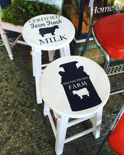 Custom Stools!!! Can even do your logo!