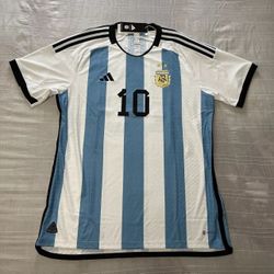 New 2022 Authentic Adidas Argentina Lionel Messi #10HomeJersey HF2157 RARE Sz XL