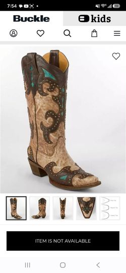 Corral boots worn once and not for long
