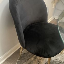 Black Velvet Dining Chairs 