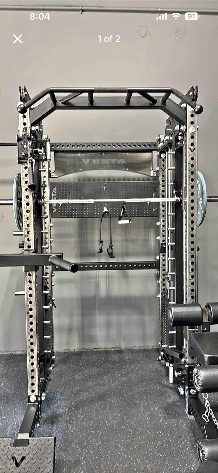 3IN1 Half Rack, Functional Trainer Cables, Smith Machine (Counterbalance) - 4 Colors!