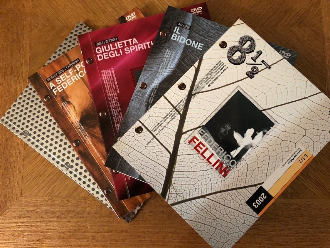 FEDERICO FELLINI rare Korean DVD box set with unique collectible artwork OOP