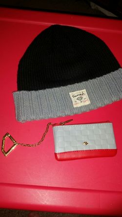 Diamond supply wallet & beanie