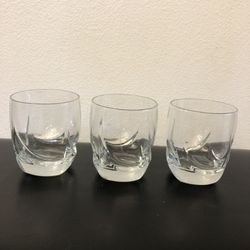 Vintage Heisey Coleport Clear Old Lowball Glasses - Set of 3