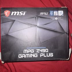 MSI MPG Z490 GAMING PLUS LGA 1200 Intel Z490 SATA 6Gb/s ATX Intel Motherboard