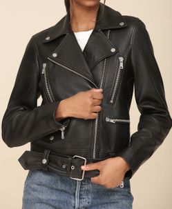 Buttery Soft Genuine Leather Biker Jacket 