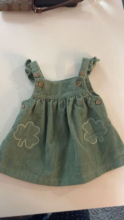 Newborn green dress
