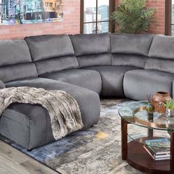 Double Reclining Oversized Six Seater Sectional 