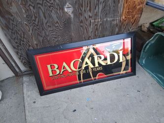 Bacardi i bar sign