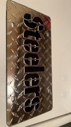 steelers license plate wall sign