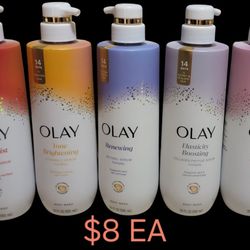 OLAY BODY WASH SERUMS $8EA