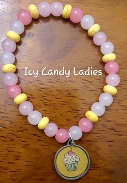 Small Icy Candy Bead Bracelet