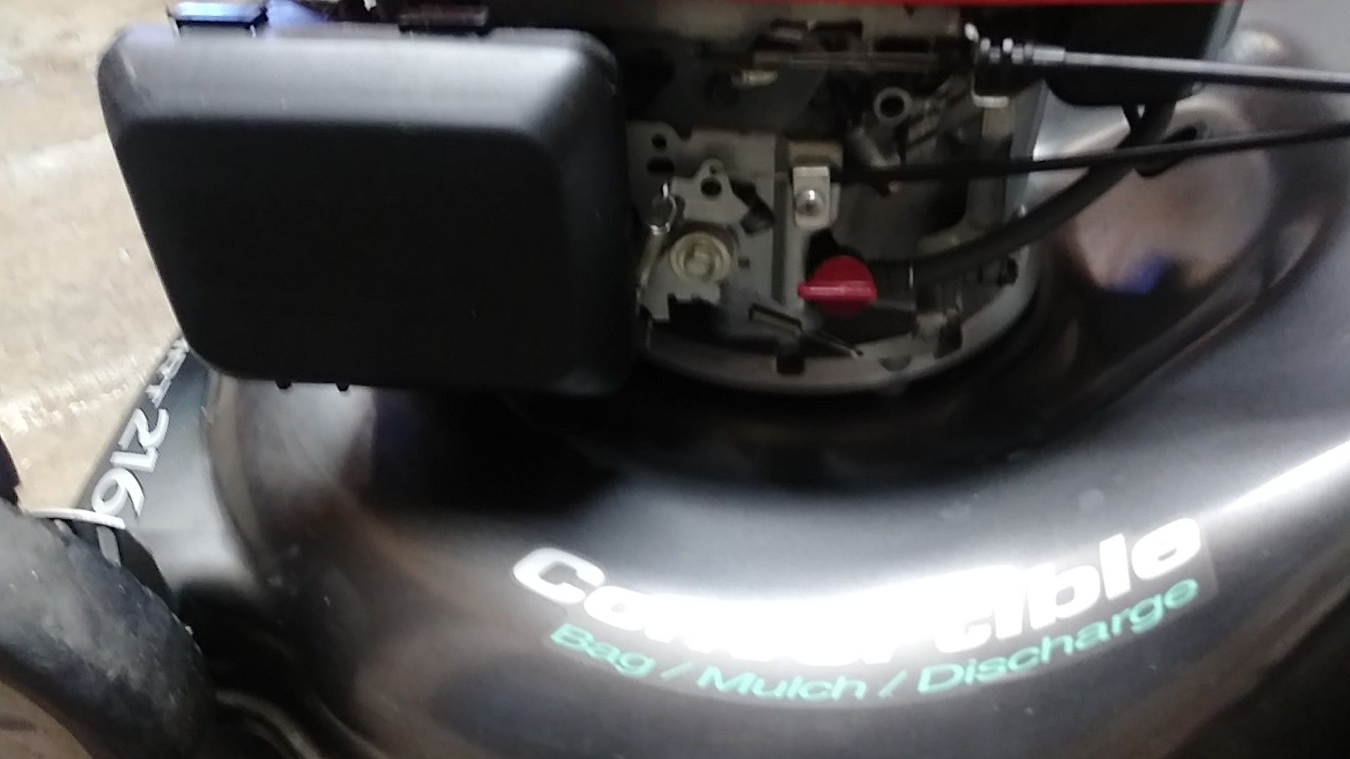 Honda Harmony II hrt216 on the hrt216 that