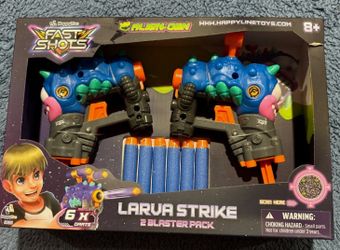 Toy Dart Gun Blasters - 2 Guns w/6 Foam Darts (1225)