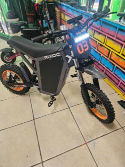 Rixoc Electric Dirt Bike Ebike 39mph