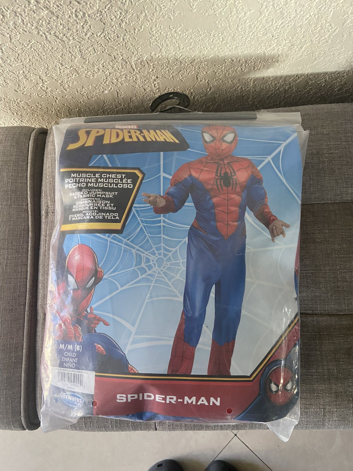 Spider-Man Marvel Child Halloween Costume Size 8 M