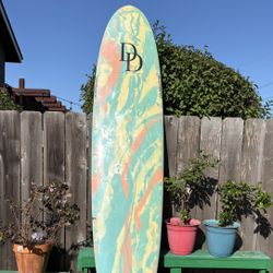 Longboard 9’2 Dave Daum Custom ,Cotton Candy Color, No Dings