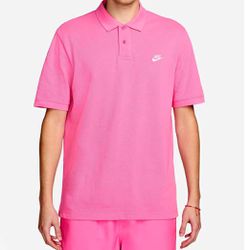 Nike Sportswear Men's Pink/White Logo Polo. Size XL - NWT