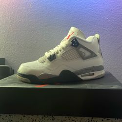 Jordan 4 retro og white concrete 