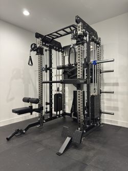 Home Gym Equipment – All-in-One Smith Machine, Squat Rack, Cable System