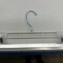 New Hangers. Pants/skirt. Clear 12”. 200 Available 
