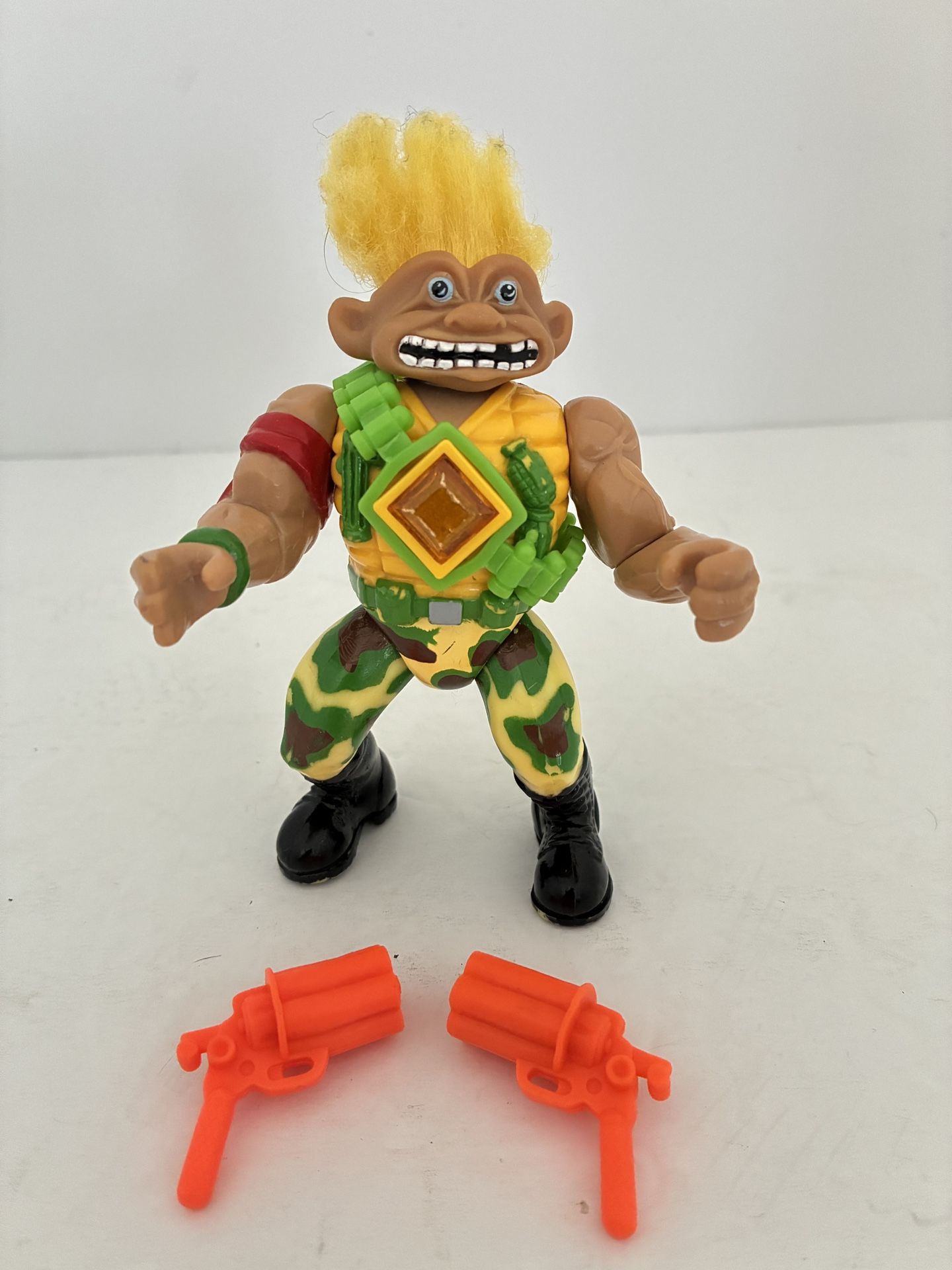 Stone Protectors Angus The Soldier Troll Figure 1992 Ace Novelty Vintage Toy