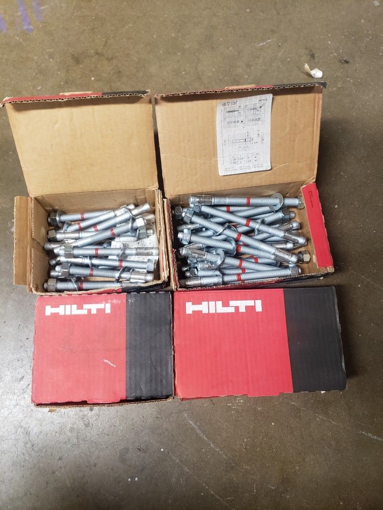Hilti Red Head Concrete Anchor Bolts