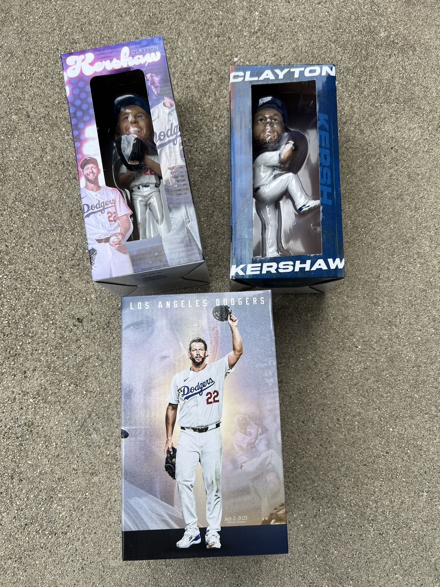 MLB Los Angeles Dodgers Clayton Kershaw 3000 Strikeouts Bobblehead 2025, 2024 & 2023 3K 