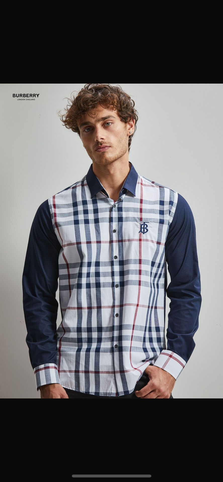 B.urberry Dress Shirt. Size Small Medium And Large . 5 For $299