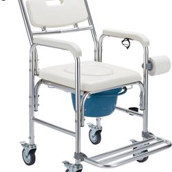 HABUTWAY 4 in 1 Bedside Commode Chair,