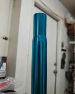 BMX 25.4 SEAT POST ALLOY ANNODIZED BLUE BRAND NEW KILLER UPGRADE FOR BMX BIKE