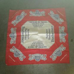 Vintage Made In America Budweiser Bandana