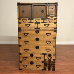 Japanese 1890’s 2-Piece Stacking Tansu Chest - Many More Items In Stock!