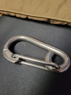 Large stainless steel Carbine Hook