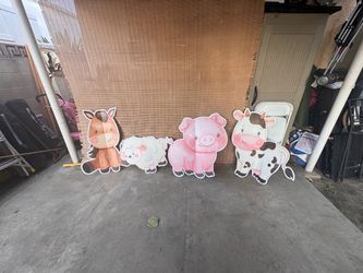 Farm Animal Cutout Decorations Set of 7