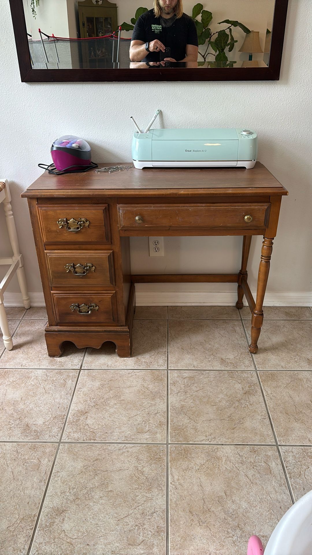 Wooden desk