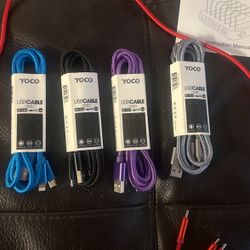 3 In 1 USB Cable 4ft USB C Lightning And Micro USB